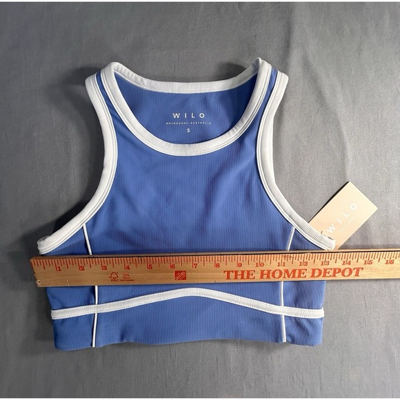 WILO The Label Sports Bra and Leggings Powder Blue 2 Piece Women's Small NEW - Picture 4 of 16